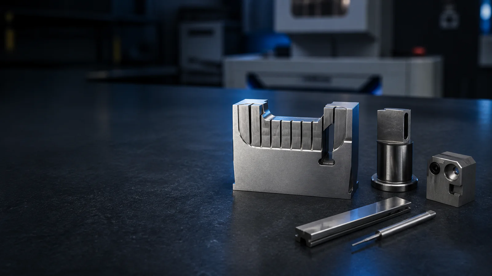 Precision mold inserts, ejector sleeves and punches manufactured by Huicheng